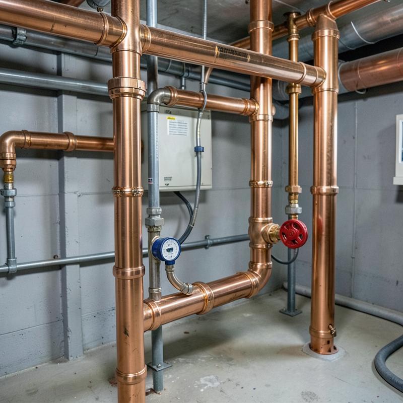 Commercial copper rough-in by Scarborough Plumbing